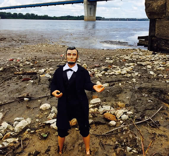 Mini Abe Lincoln in the Mud