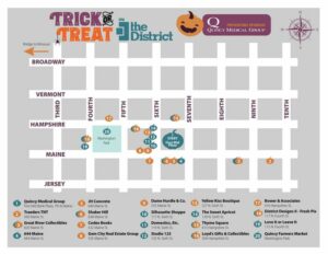 Map of District Trick or Treat Locations