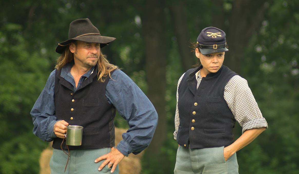 Looking for Lincoln Photo 2 Actors in Looking for Lincoln Civil War Reenactment