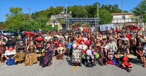 Group of People in Steampunk Attire