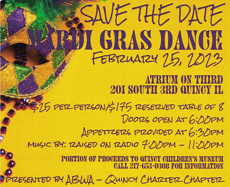 Mardi Gras Dance Flyer